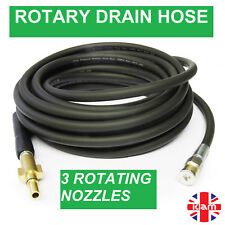 4m DRAIN CLEANING HOSE with ROTARY NOZZLE for TITAN SCREWFIX Pressure Jet Washer