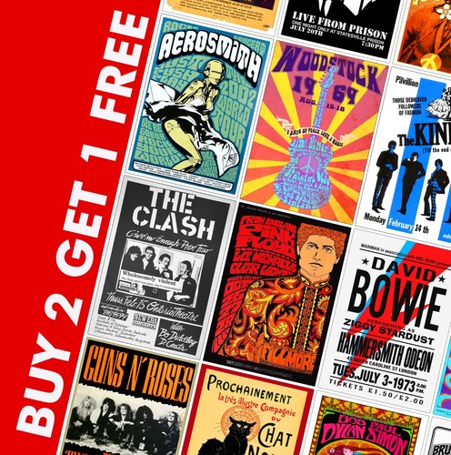Vintage music concert poster - concert,