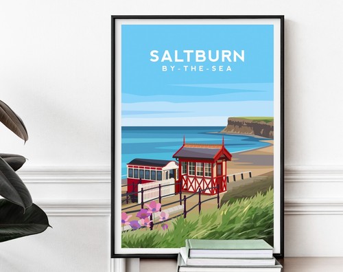 Saltburn the sea art - by,