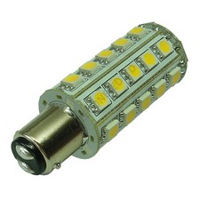 BA15D 30SMD 12v 24v (10-30v) DC 6W Warm White LED Bulb Caravan Boat 2021