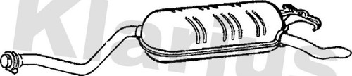 Rear muffler fits - muffler,