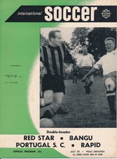 RED STAR BELGRADE v Bangu & SPORTING v Rapid Vienna (Friendlies in USA) 1960