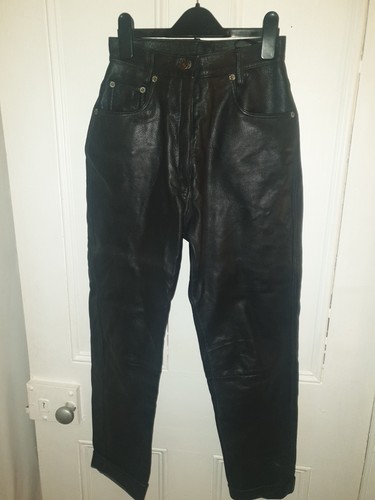 Ladies black real leather - black,