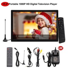 Rechargeable 15.4" Portable 1080P HD TV Freeview HDMI Digital Television Player