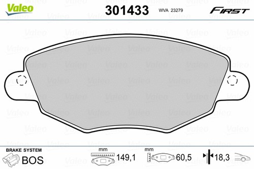 Front brake pad - set,