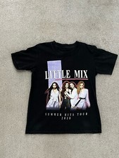 Official Little Mix Summer Hits 2018 Tour T Shirt Black Age 9