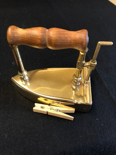 Antique brass flat - iron, with