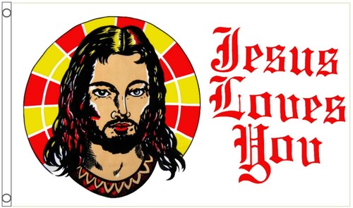 Jesus loves you polyester - jesus,