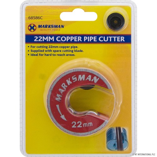 New 22mm copper - pipe, cutter