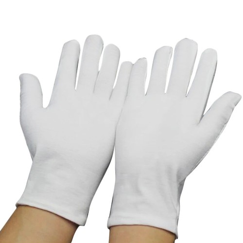 100 cotton white gloves sizes - 100%,