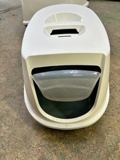 large Hooded Cat Litter tray - used see description 