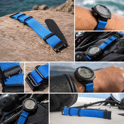 Nylon watch strap with abs - nylon,