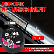 Chrome Shine Restorer for Car Windows & Metal Surfaces - Rust Remover and Polish