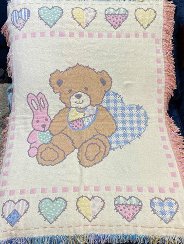 Vintage 90s teddy bear - teddy, woven