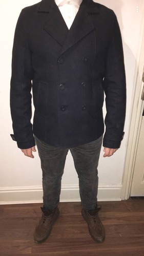 Calvin klein pea coat large - klein,