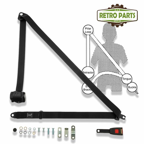 Classic car inertia seat belt - car,