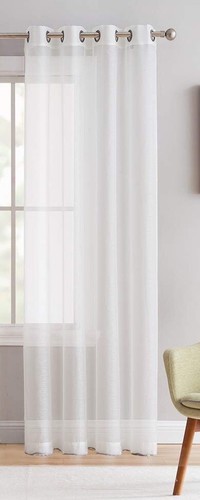 Voile curtains pair - curtains, (2
