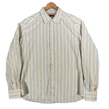 Levis Shirt Mens XL White Blue