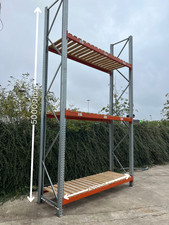 Dexion P90 Pallet Racking 5m High 900mm Deep with Timber Decks Starter Bay