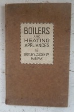 Vintage Book 1926 Hartley & Sugden Ltd  Boilers Heating Appliances Catalogue