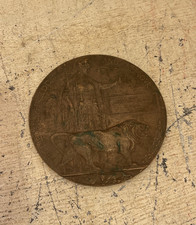 An antique death plaque. Dead mans penny Edward Louis Hold.