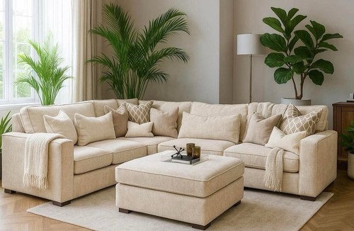 Luxury ruby corner sofa - luxury, |