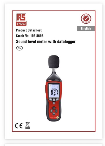 Pro 8852 sound level - rs-8852,