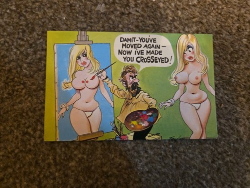 Saucy postcard used - saucy,