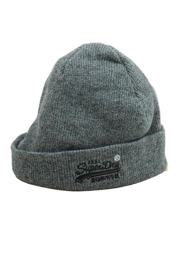 Superdry men hat grey 100 - men's, 100%