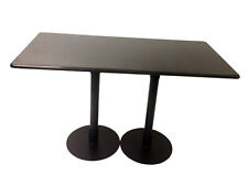 Granite marble Top Pedestal Bistro Dining Restaurant Bar Cafe canteen table