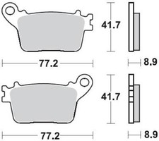 Rear Brake Pads SM1 Kawasaki