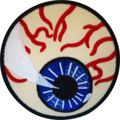 Embroidered eyeball iron - embroidered,