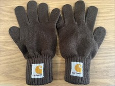 Unisex Carhartt Watch Gloves Size S/M Limited Edition Rare Brown Acrylic GC