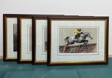 4 SIGNED Horse Racing Prints