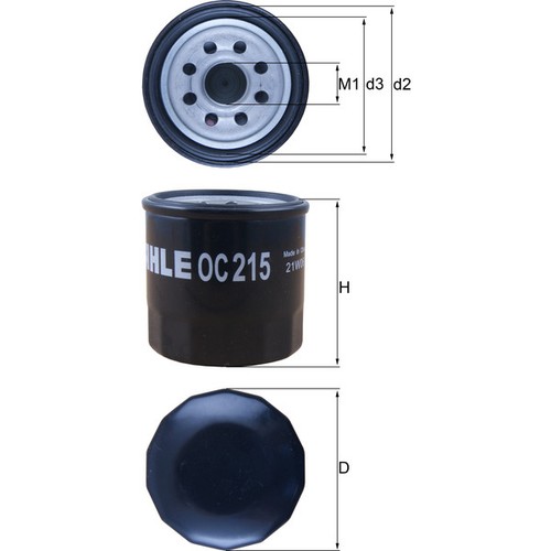 Oil filter fits chevrolet - fits,