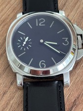 Italian Naval Diver Style -Manual Wind -Matt Black Sandwich Dial -Homage Watch.