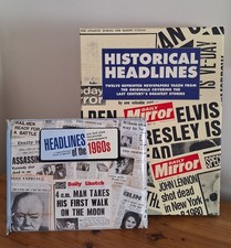 Historical Headlines 6 Reprinted Greatest Newspapers & Headlines Of The 1960s