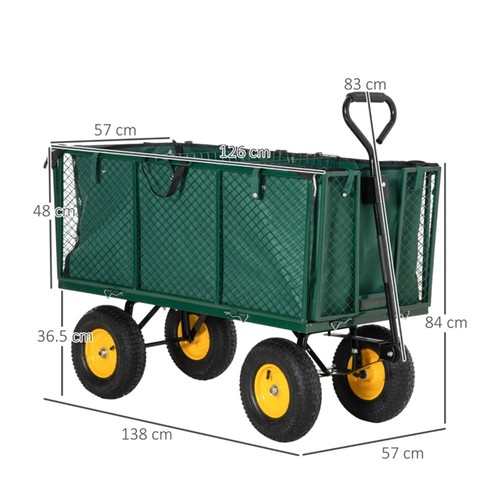 Heavy duty garden cart - heavy, 350kg