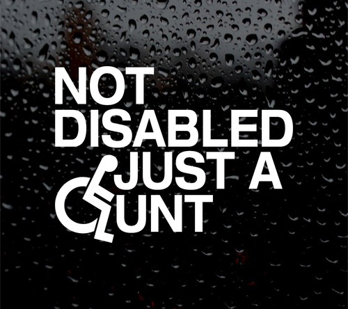 Not disabled just nt - disabled,