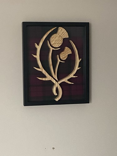 Scottish thistles hand crafted - scottish,