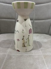 Vintage Portmeirion Up The Garden Path 17cm Tall Vase Oscar Wilde Quote On Rim