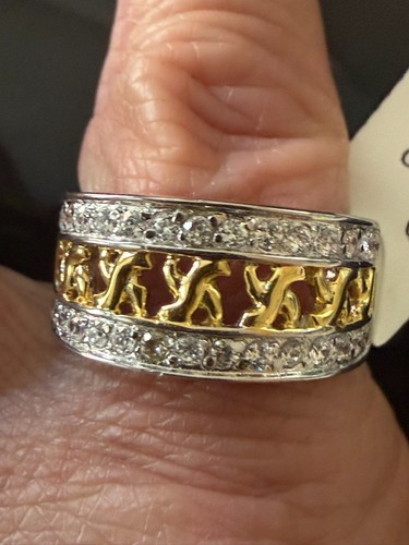 Gold sterling silver ring - ring, band