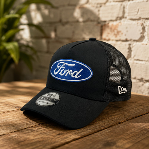 Ford logo embroidered - ford, trucker