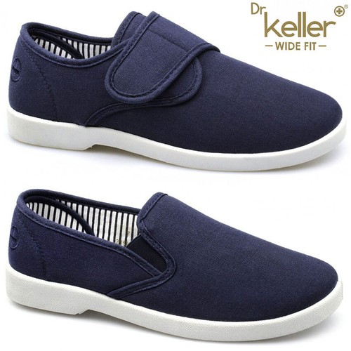 Mens wide fit canvas shoes - mens,