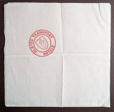 Vintage Ulster Transport Hotels Serviette with Red Hand Logo