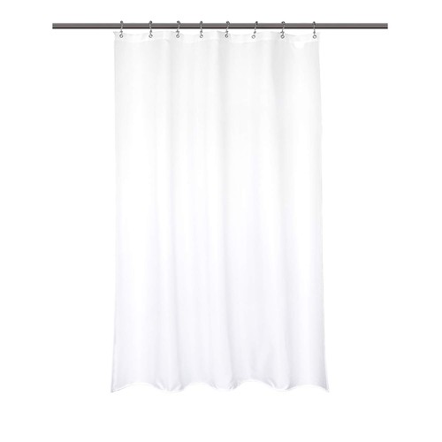 White microfiber stall shower - white,