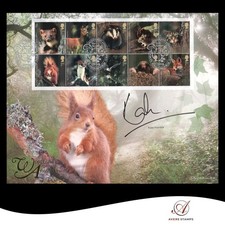 WOODLAND ANIMALS - SIGNED/AUTOGRAPHED - FIRST DAY COVER - KATE HUMBLE
