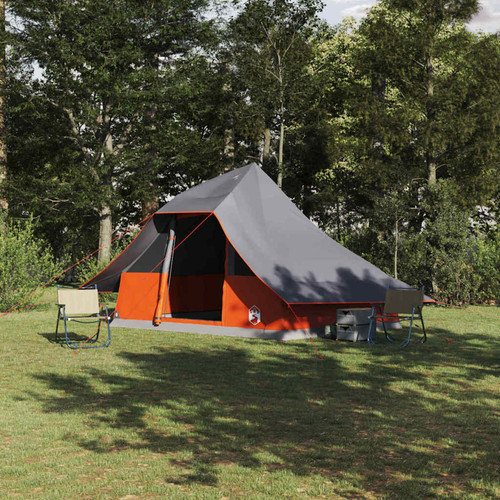 Tipi tent grey orange - tipi,