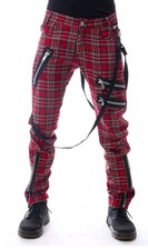 Men's Gothic Cyber Buckle Red
