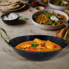 IRON FRYING PAN WOK KARAHI